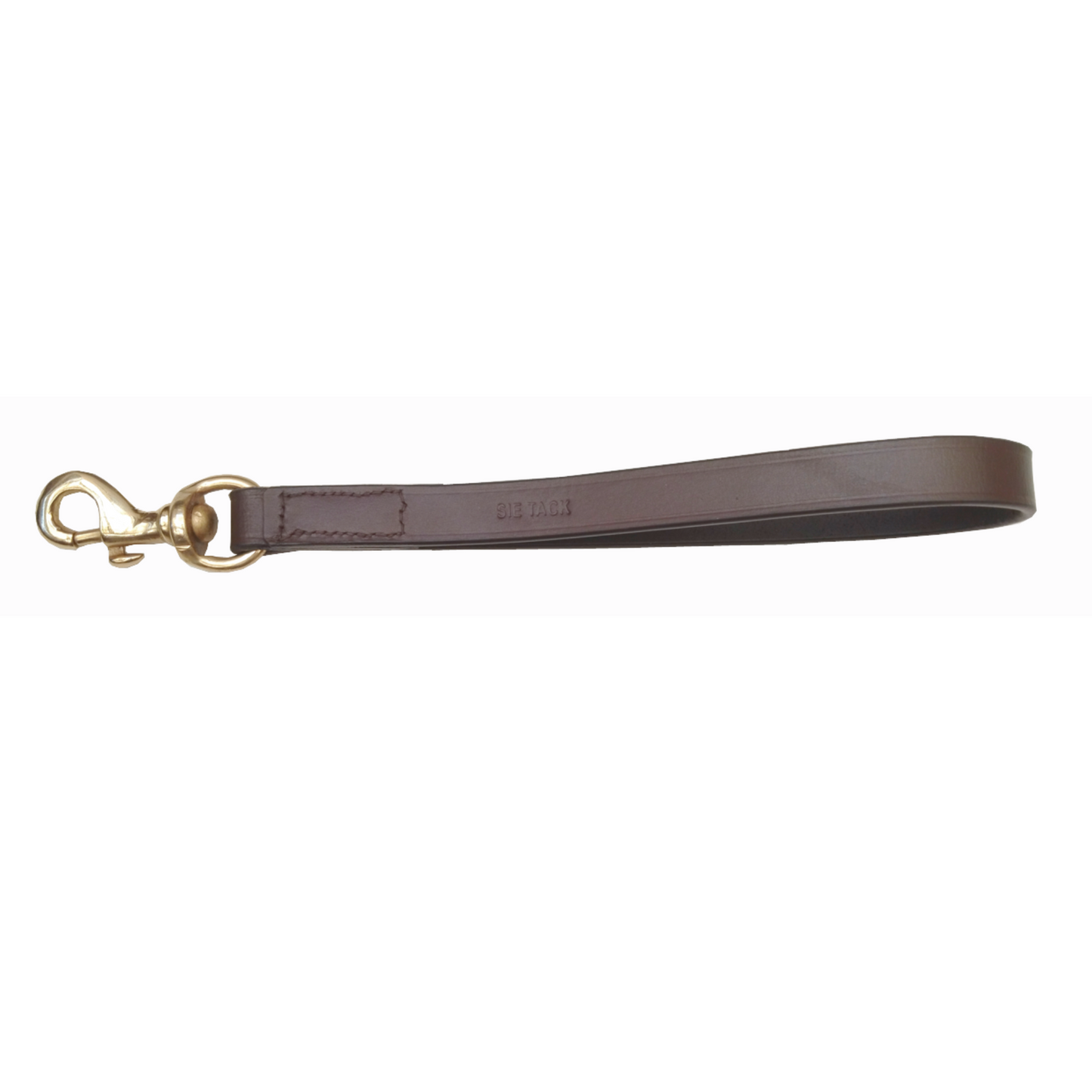 SIE Equestrian Leather Short Traffic Dog Leash 12"