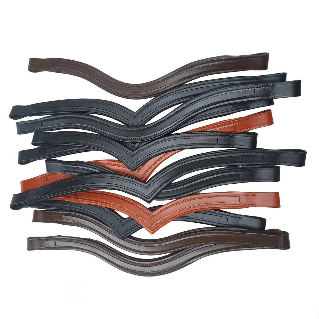 SIE Offer lot of 14 Empty channel browbands - U V and Straight New