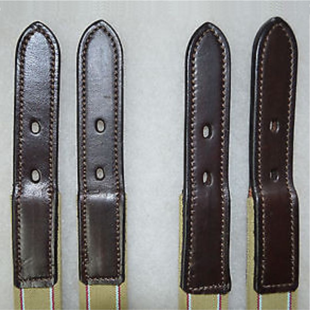 SIE Genuine Leather Horse Girth Extenders with Elastic & Roller Buckles 13.5–14 Inch Length ( Lot of 10 )