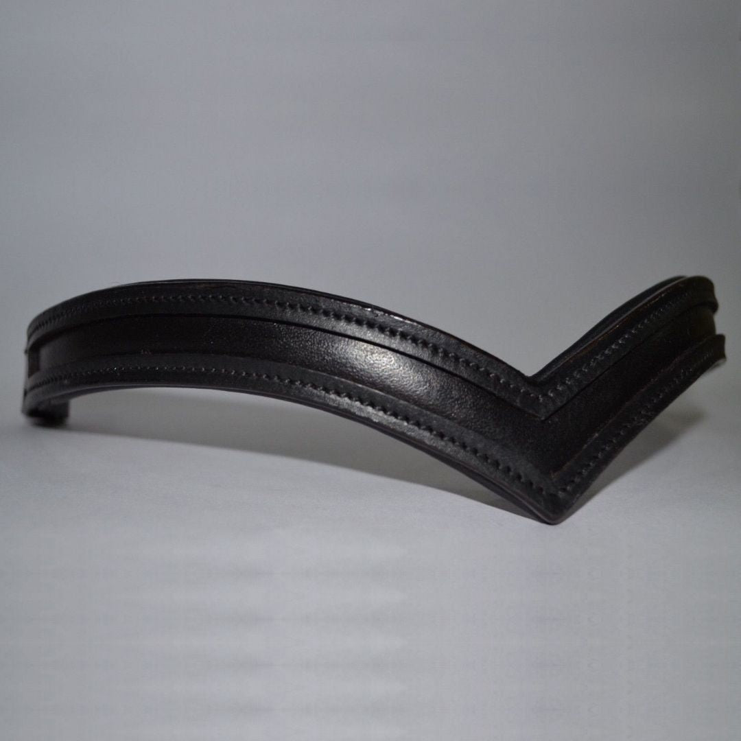 Qty 2 New Empty Channel Custom made order for leather horse padded browbands