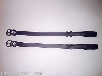 SIE Star design cheek piece pair for bridles