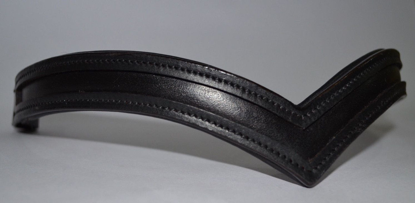 Qty 2 New Empty Channel Custom made order for leather horse padded browbands