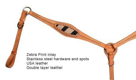 Wild Side Zebra Print Breast Collar