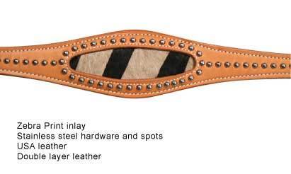 Wild Side Zebra Print Breast Collar