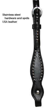 Diamond and Spot combo Leather Headstall / headstalls