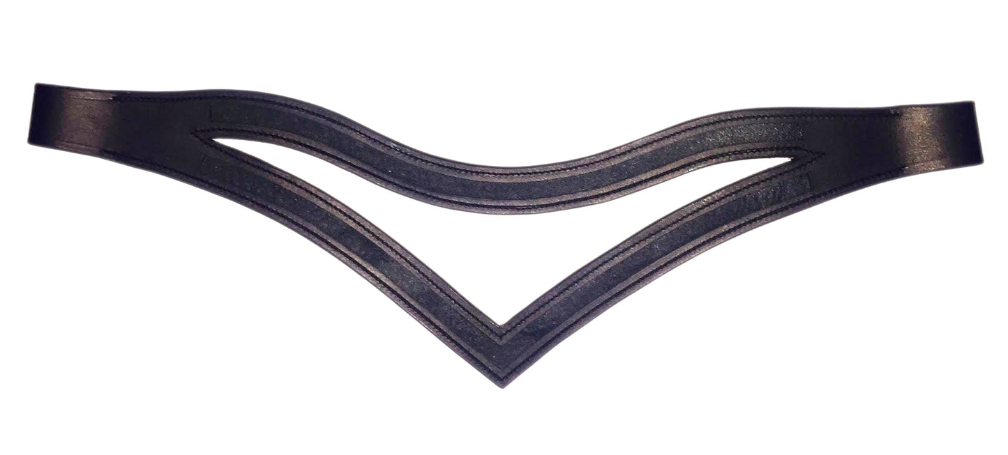 Double Empty channel browbands - U and V / Padded / Unpadded