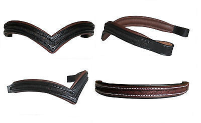 Qty. 250 SIE - Custom Made Empty Channel Leather Browbands SUPERSALE OFFER