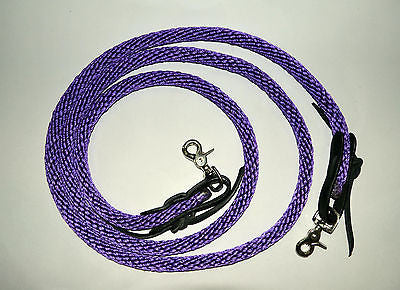 SIE LOT OF 14 - nylon poly barrel reins 7ft 6 inches