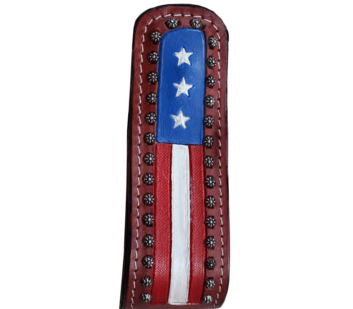 Rebel Flag Western Stirrups