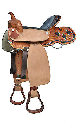 Black Diamond Stingray Pleasure Show Saddle Natural USA Leather 15''-16''