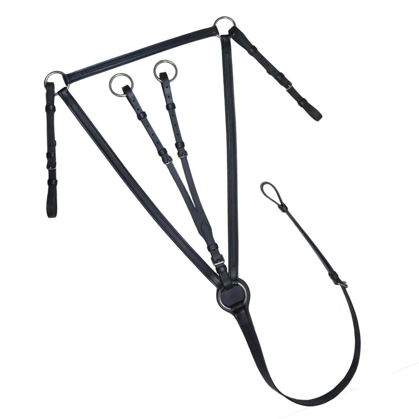 Plain Raised Breastplate with Running Martingale