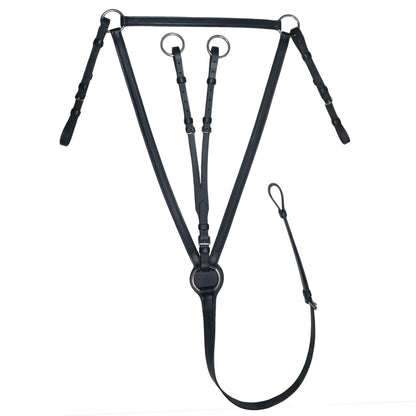 Plain Raised Breastplate with Running Martingale