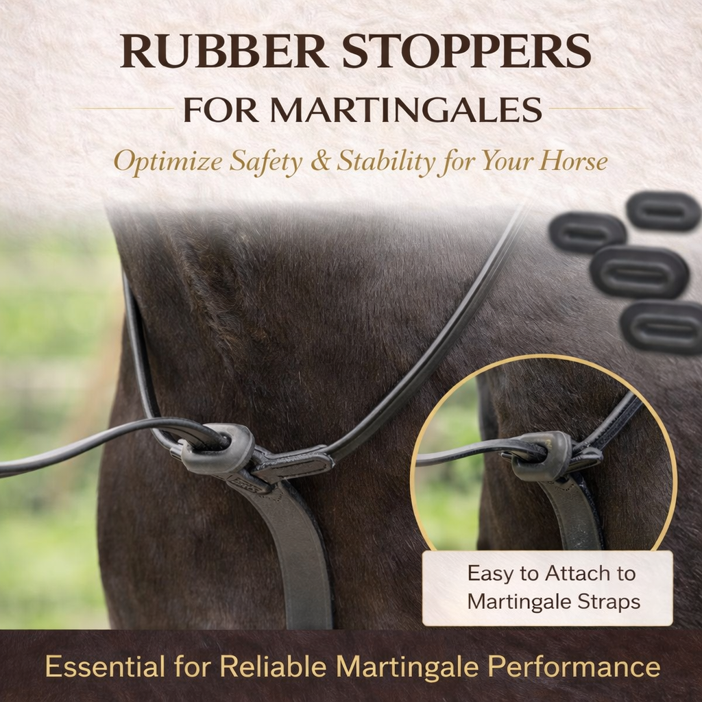 SIE Rubber Stopper for Martingale Reins – Secure & Flexible Fit