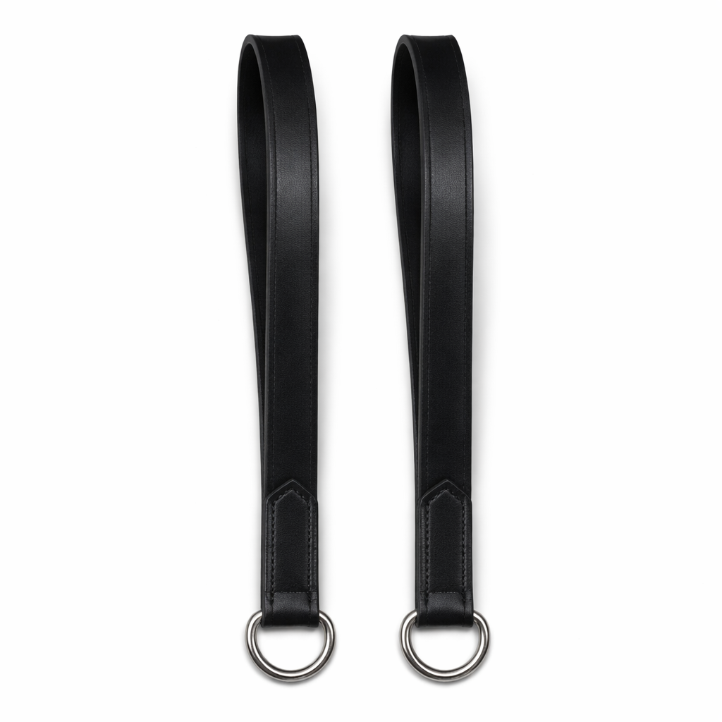 SIE Premium Genuine Leather Draw Reins – Double Handle with Metal Clips