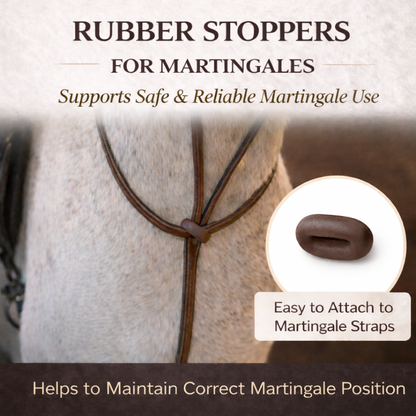 SIE Rubber Stopper for Martingale Reins – Secure & Flexible Fit