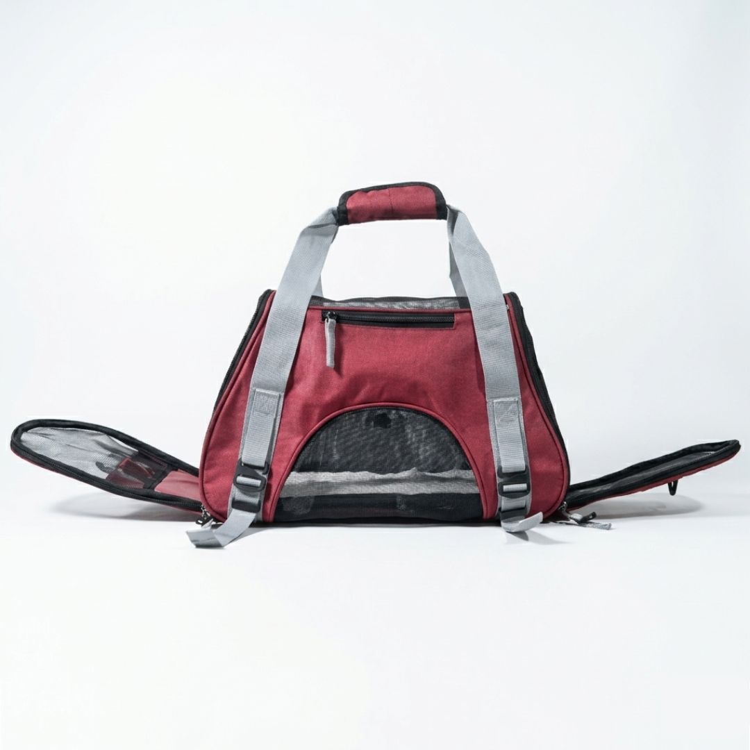 SIE Premium Pet Carrier Bag for Dogs & Cats – Breathable, Lightweight & Foldable
