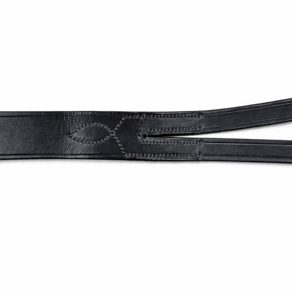 SIE Genuine Leather Running Martingale with Stainless Steel Rings – Adjustable Horse Training Martingale