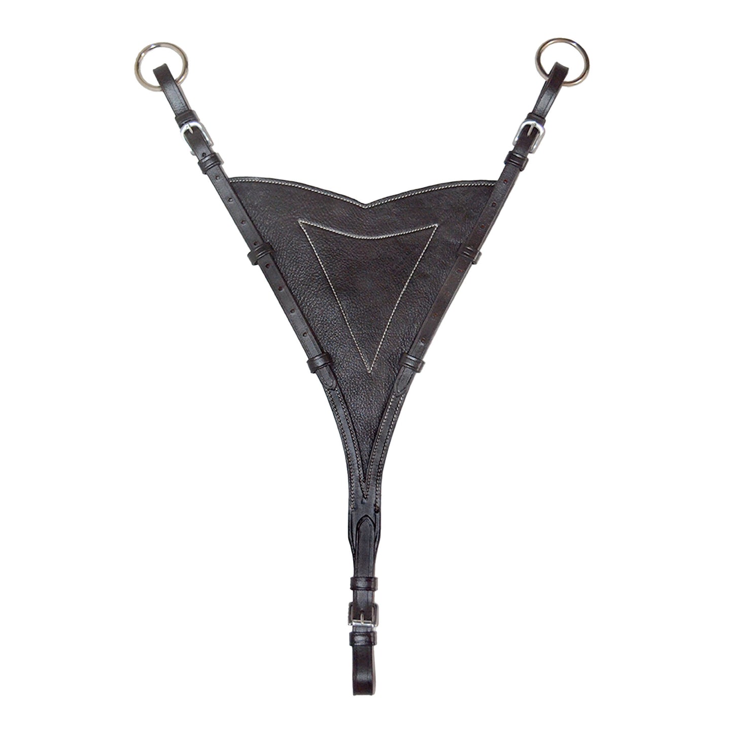 SIE Adjustable Bib Martingale Attachment – Soft Leather, Premium Stainless Hardware