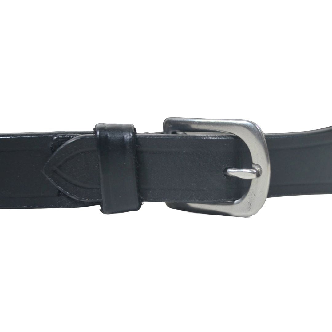 SIE Premium Genuine Leather Draw Reins – Double Handle with Metal Clips
