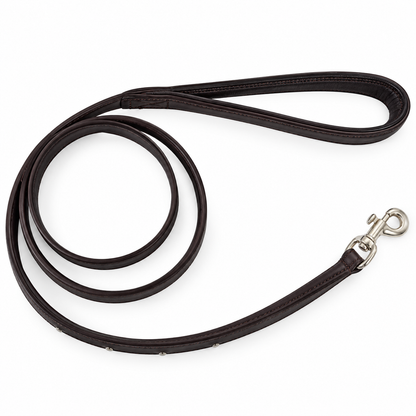 Padded Designer Dog Leash with Diamond Crystals