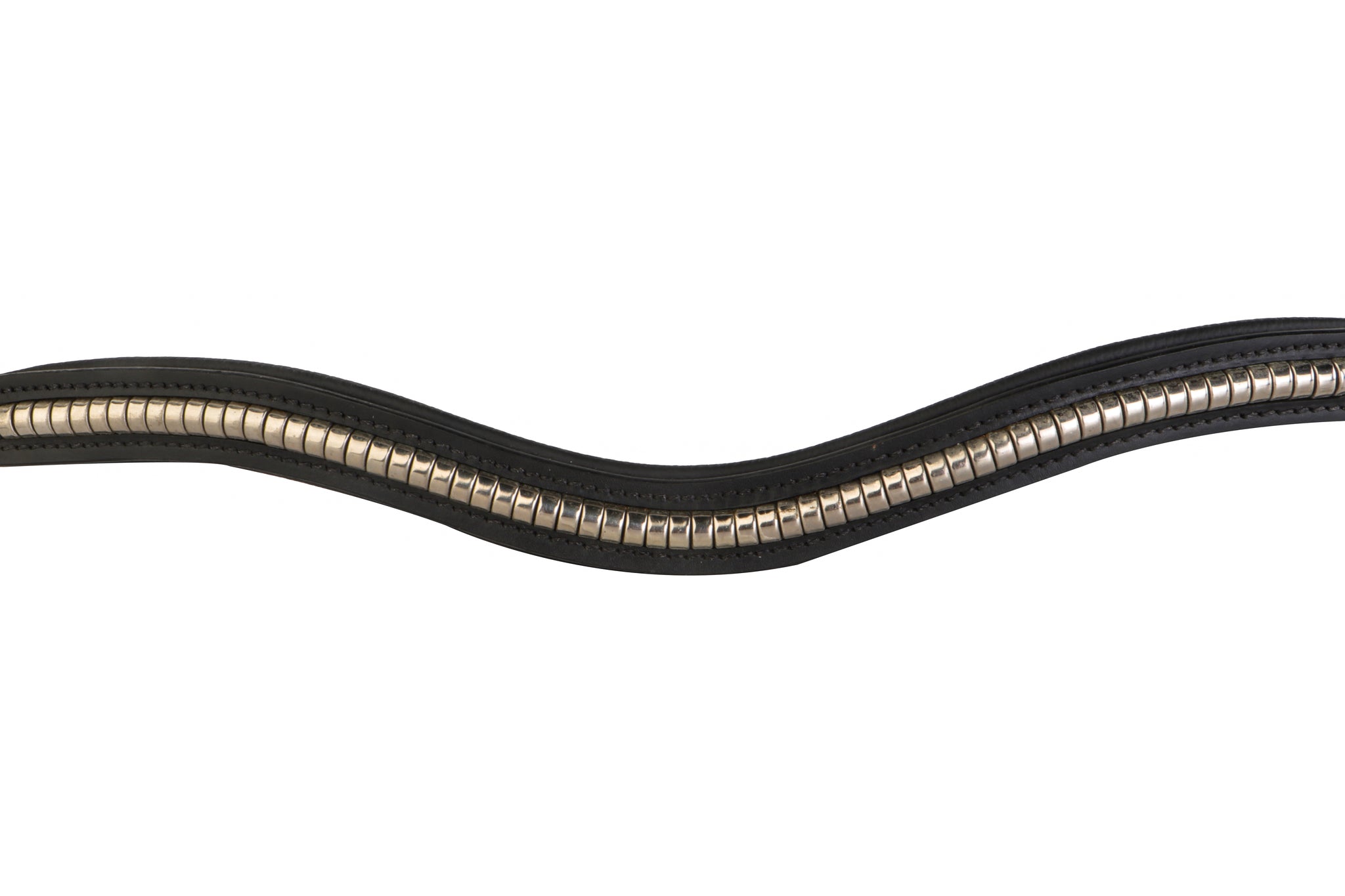 Single Row Clincher Leather Horse Browband