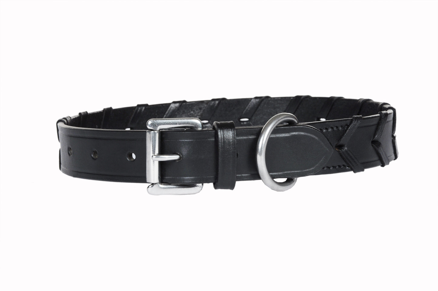 SIE Braided Leather Dog Collars