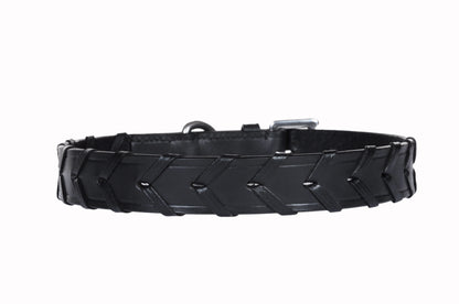 SIE Braided Leather Dog Collars