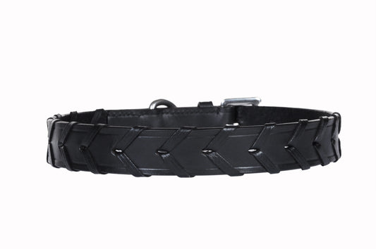 SIE Braided Leather Dog Collars
