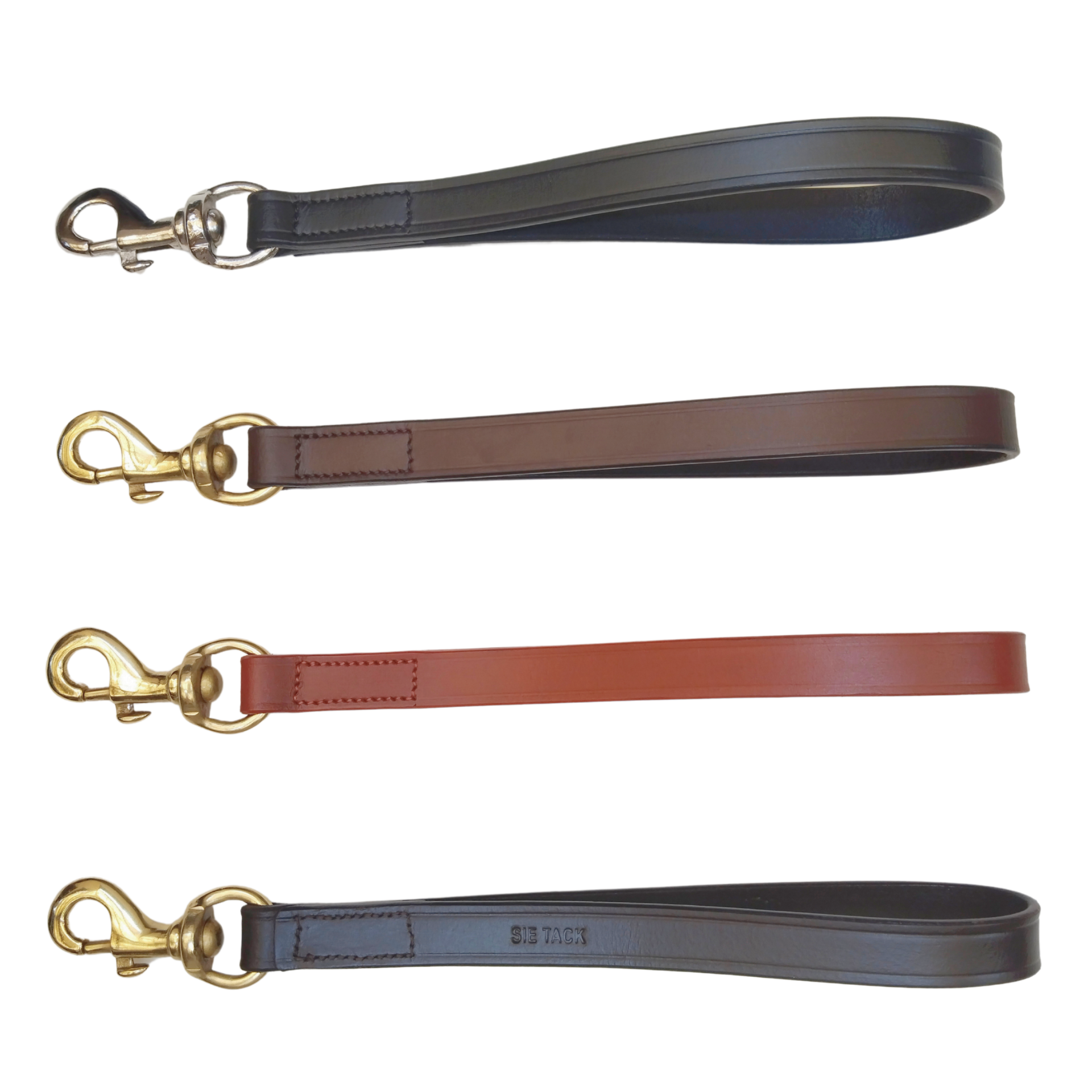 SIE Equestrian Leather Short Traffic Dog Leash 12