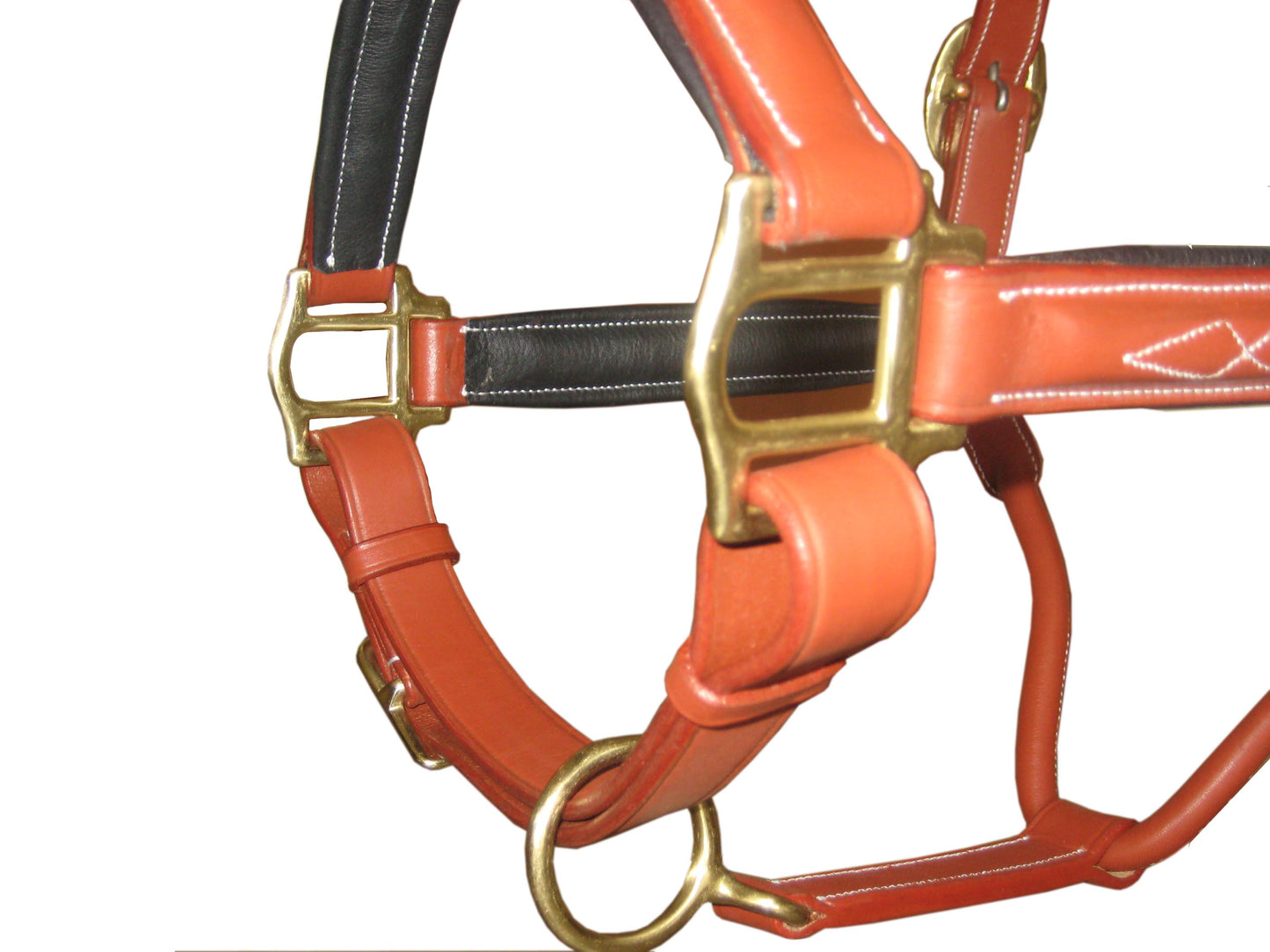 SIE  (Lot of 12) Fancy Stitched Adjustable Leather Padded Halters, Custom made