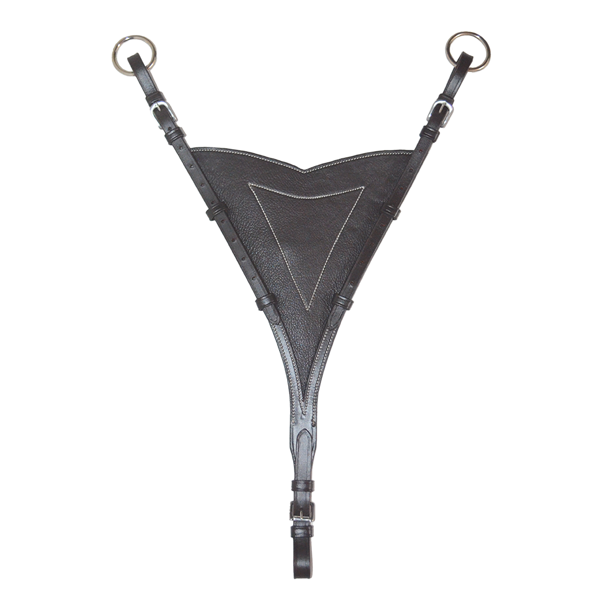 SIE Adjustable Bib Martingale Attachment – Soft Leather, Premium Stainless Hardware