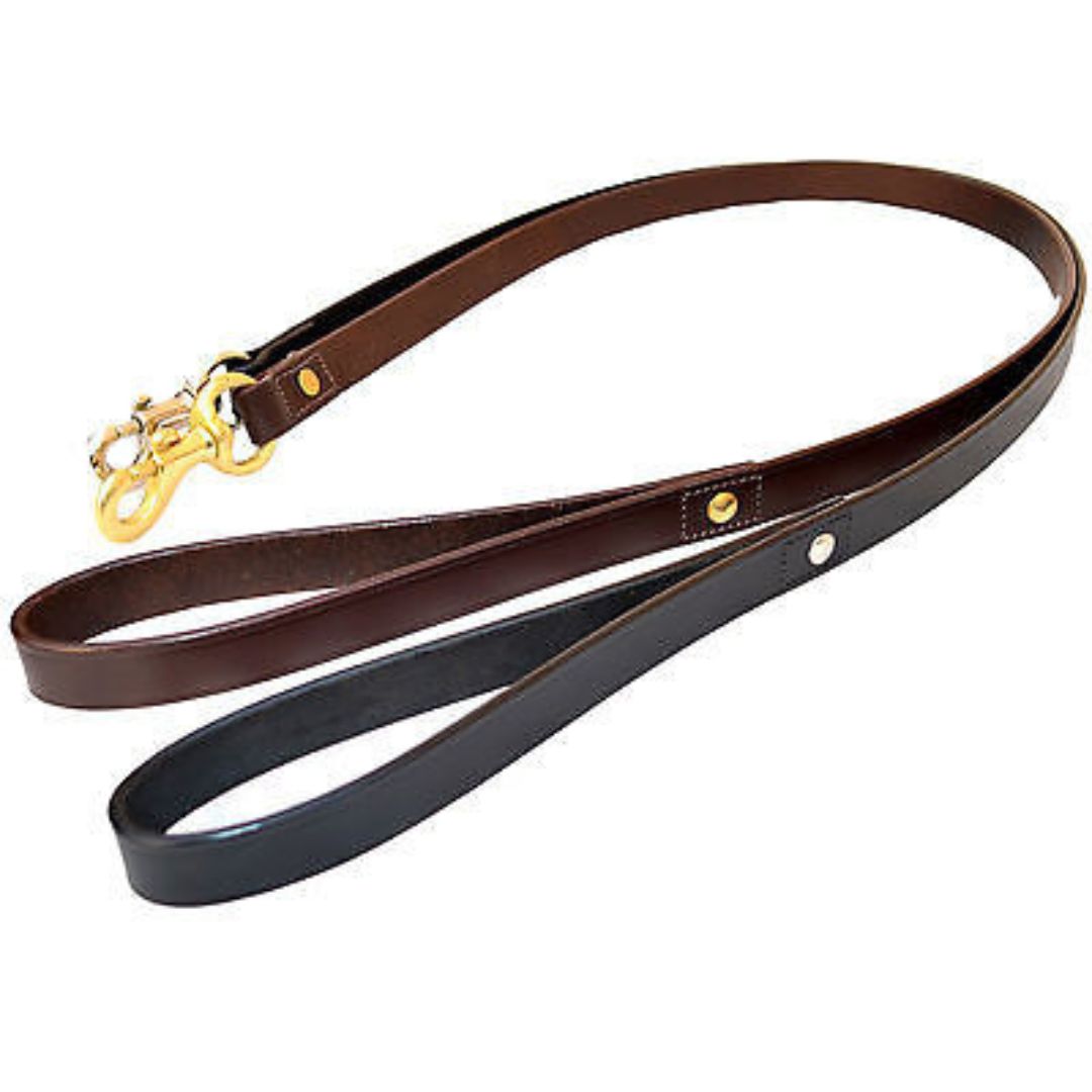 Leather Dog Collars Leads w Snap Buckles. All Sizes Available.