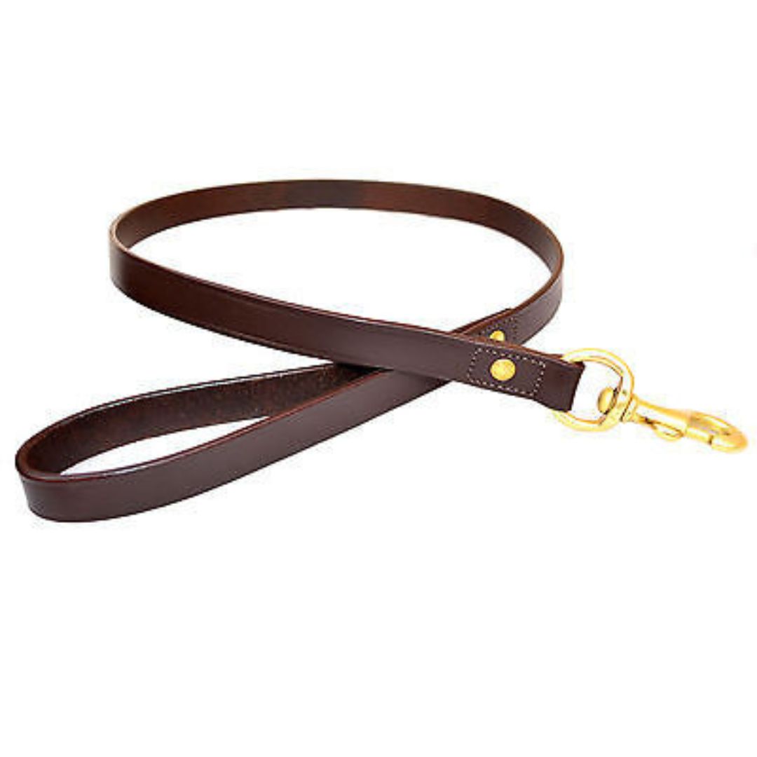Leather Dog Collars Leads w Snap Buckles. All Sizes Available.