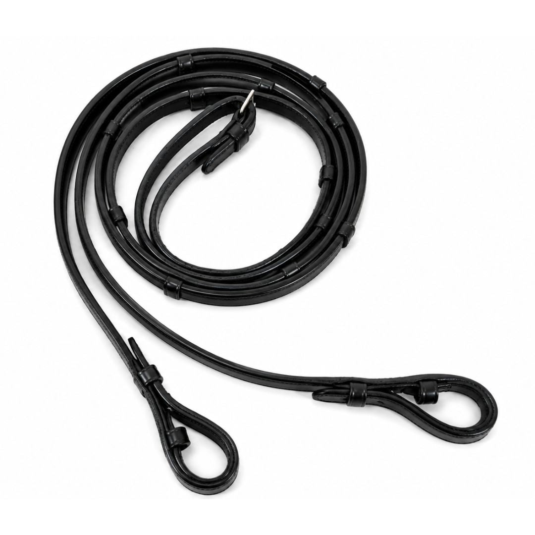 SIE Leather Crank Dressage Bridle with Padded Crown & Flash – Premium Soft Padded Horse Bridle with Loop Holder