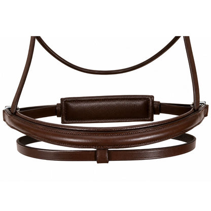 SIE Dressage Bridle with Reins – Premium Leather Horse Bridle with Stainless Steel Hardware