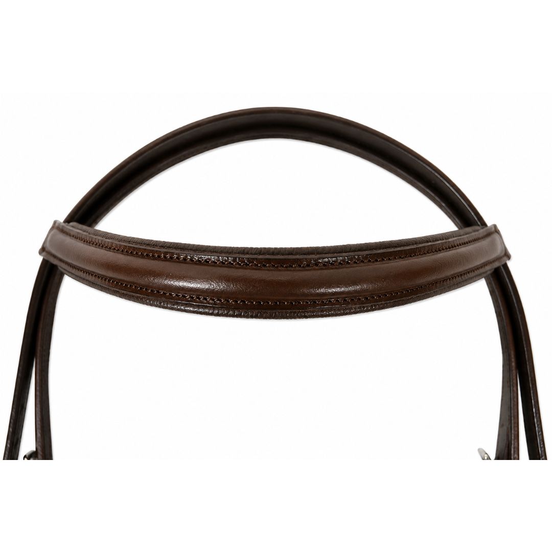 SIE Dressage Bridle with Reins – Premium Leather Horse Bridle with Stainless Steel Hardware