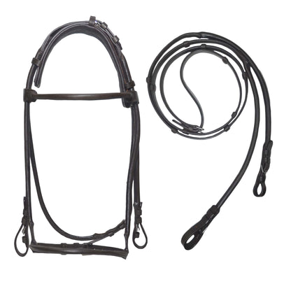 Rolled Leather Horse Bridles / Bridle