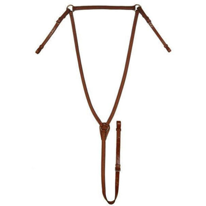 SIE Genuine Leather Raised Breastplate - Raised & Stitched Design