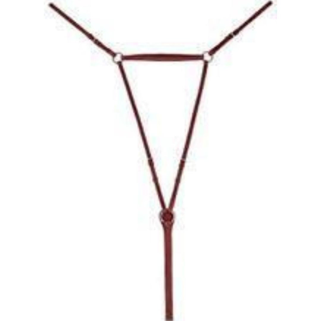 SIE Leather Flat Adjustable Breast Plate English Bridle Leather – 5 Way Adjustable with SS Hardware