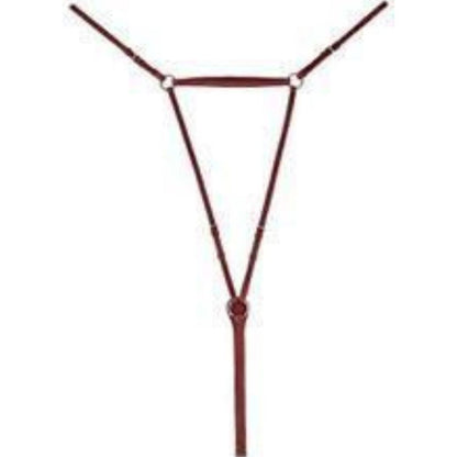 SIE Leather Flat Adjustable Breast Plate English Bridle Leather – 5 Way Adjustable with SS Hardware