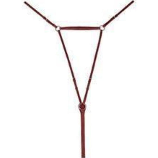 SIE Leather Flat Adjustable Breast Plate English Bridle Leather – 5 Way Adjustable with SS Hardware