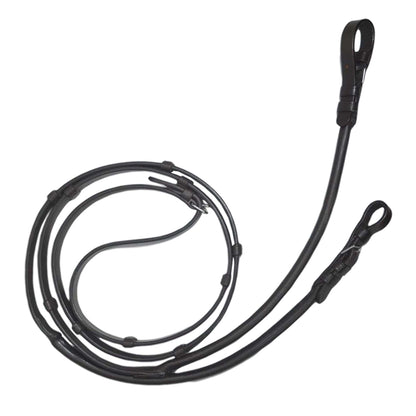 SIE Premium Rolled Leather Horse Bridle Padded Crown Matching Reins Dressage Bridle