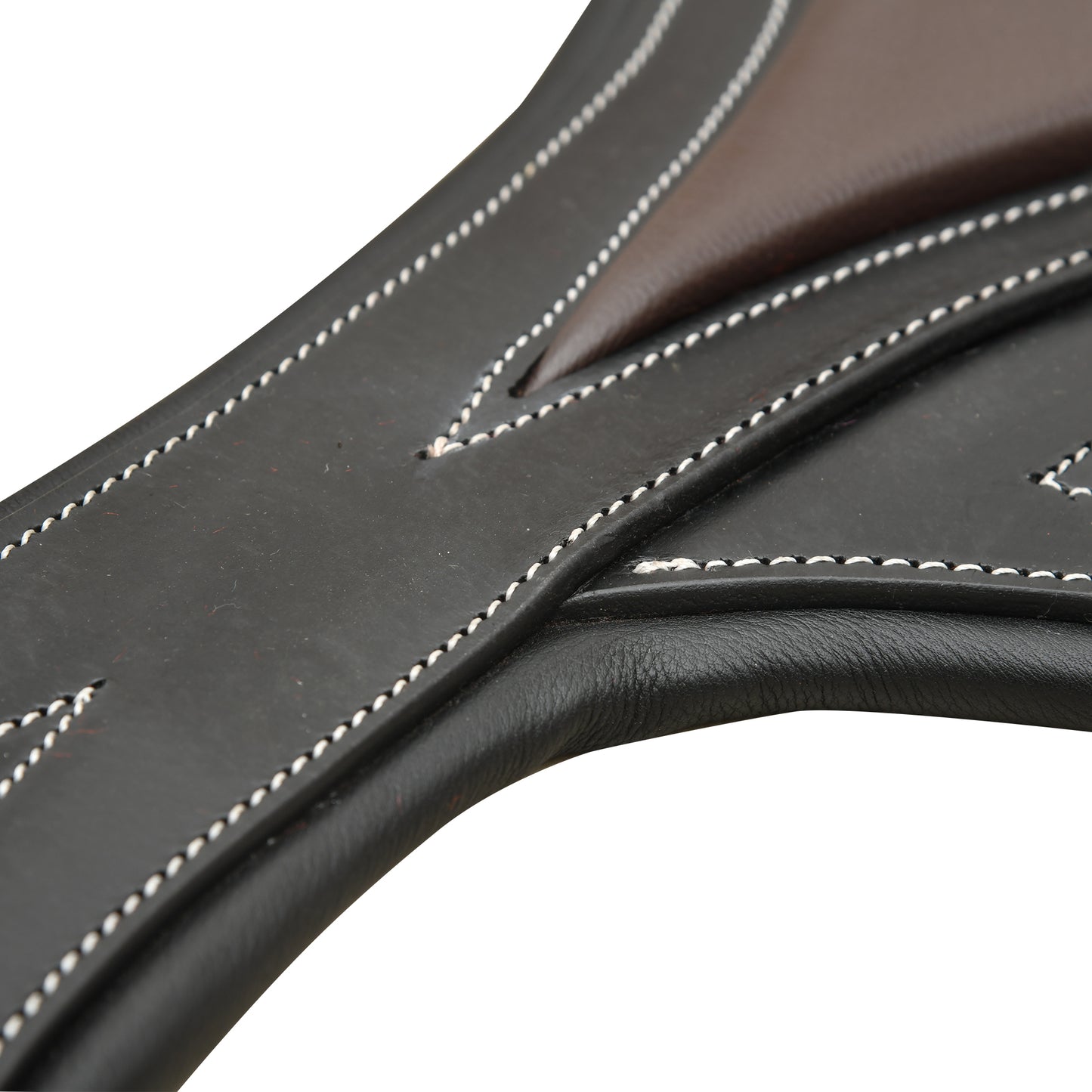 SIE Window Leather Stud Belly Guard Horse Girth Center Stud Snap With Elastic Ends & SS Roller Buckles
