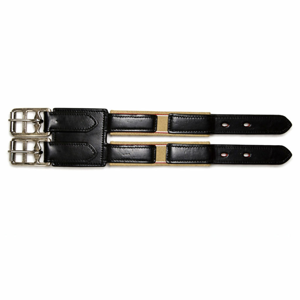 SIE Genuine Leather Horse Girth Extenders with Elastic & Roller Buckles 13.5–14 Inch Length ( Lot of 10 )