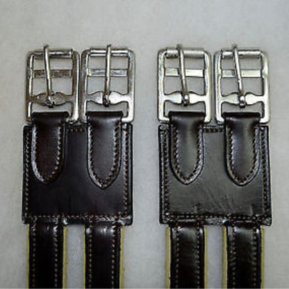 SIE Genuine Leather Horse Girth Extenders with Elastic & Roller Buckles 13.5–14 Inch Length ( Lot of 10 )