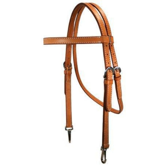 SIE Premium Leather Headstall – Vegetable Tanned Buffalo Leather Horse Headstall