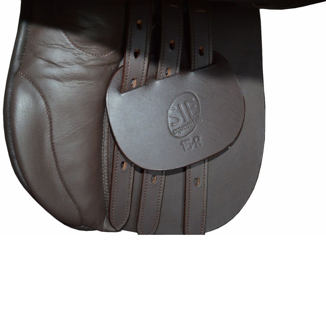 SIE Jumping  Genuine Leather English Saddle Medium 5" Fibre Flex Tree