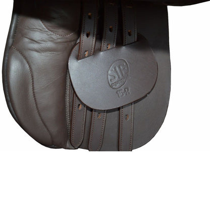 SIE Jumping  Genuine Leather English Saddle Medium 5" Fibre Flex Tree