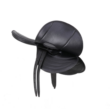 SIE Jumping Genuine Leather English Saddle Aluminum Die Cast British Half Tree 15″ Flap Show & Training