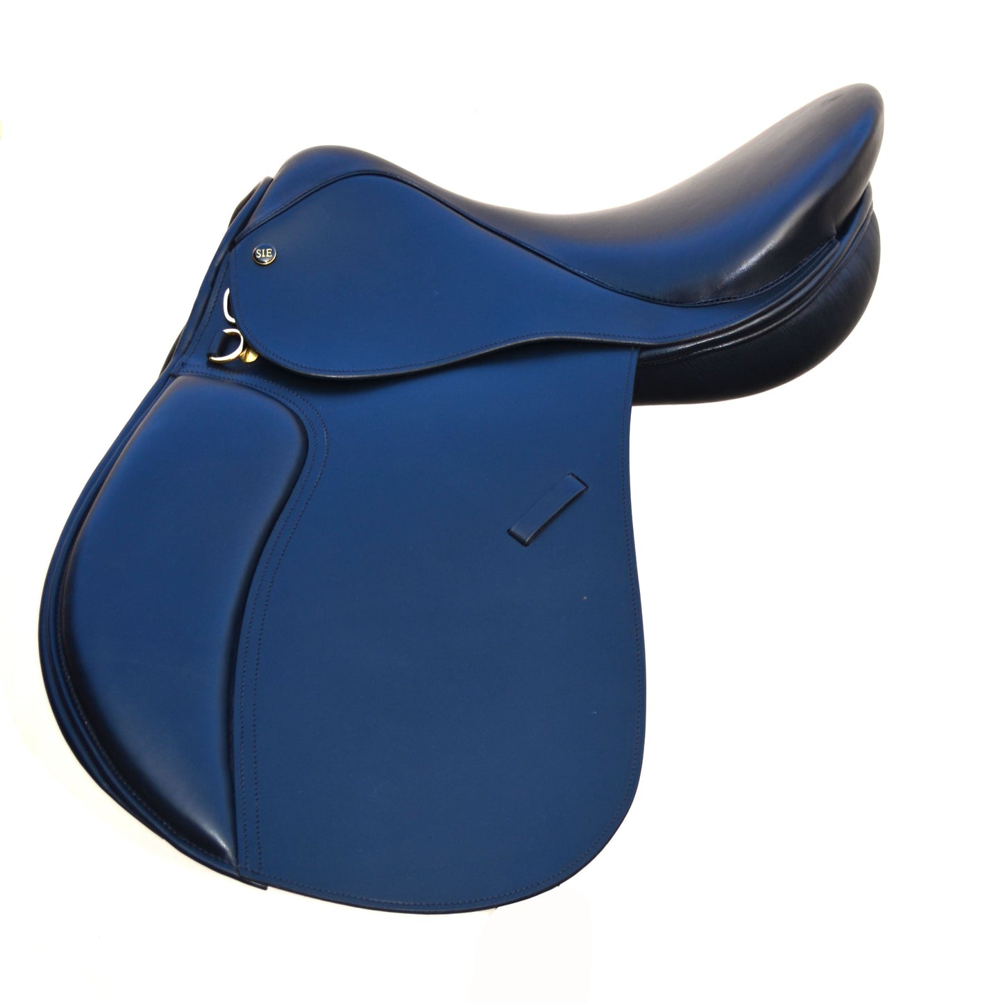 SIE All Purpose English Leather Horse Saddle Fiber Flex Tree Wool Flocked Panels